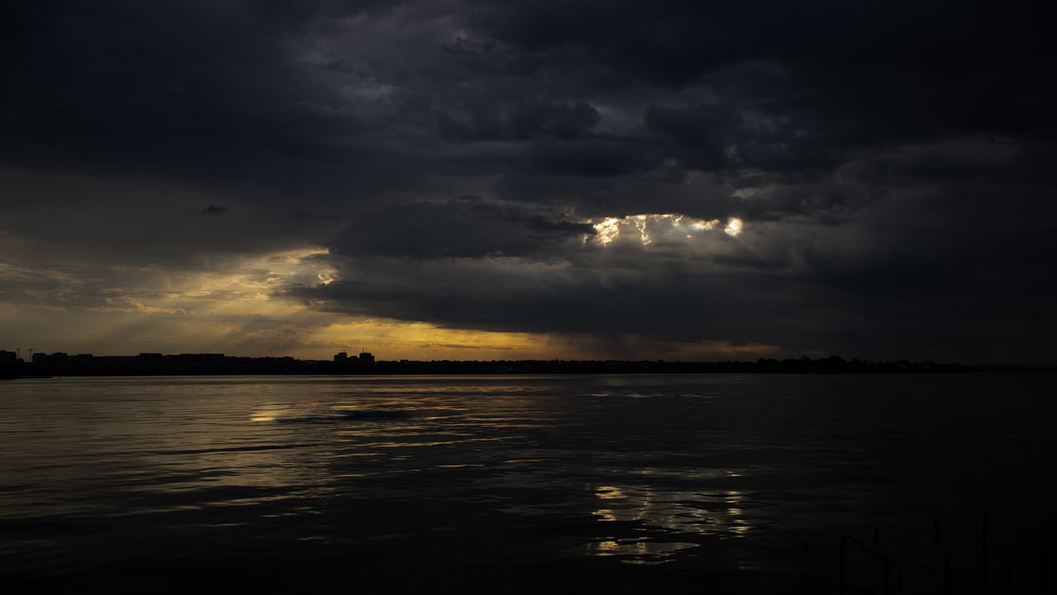 Storm over the city